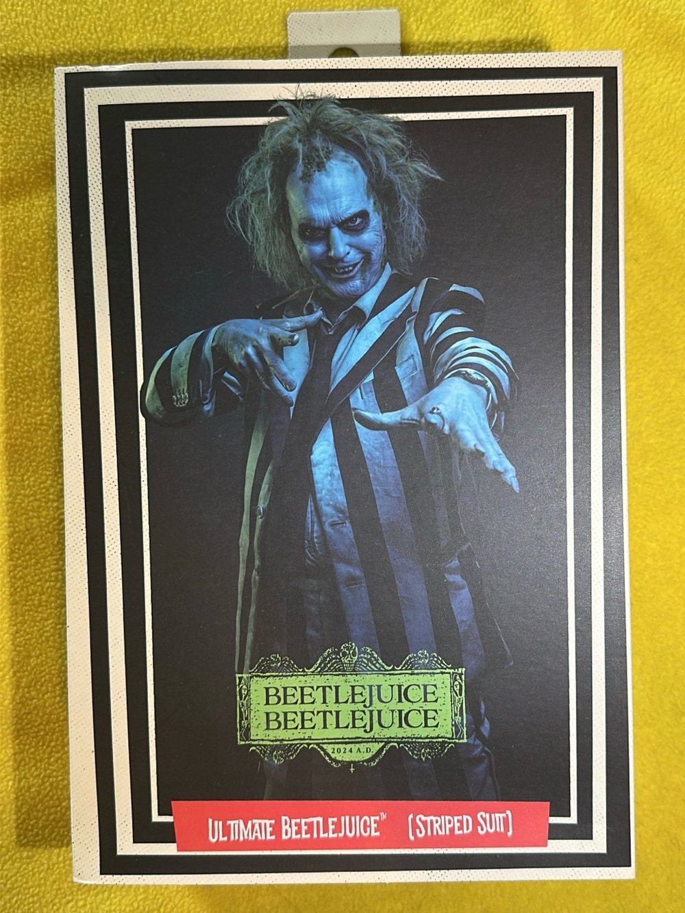 NECA Beetlejuice (2024) Striped Suit Ultimate 7-inch scale action figure
